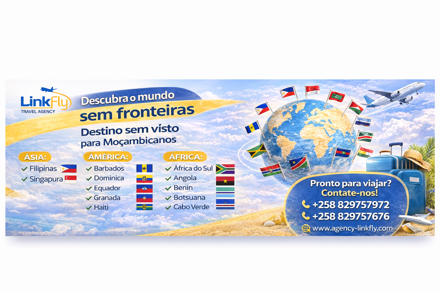 Destinos sem Visto para Moçambicanos